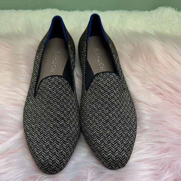 Rothy's Shoes - Rothy's Black and Gold comfortable Women's Loafers